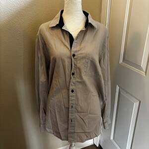 TASSO ELBA MENS DRESS SHIRT, BUTTON DOWN, SIZE XL